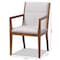 Baxton Studio Theresa Beige Upholstered and Walnut Wood 2-PC Living Room Chair Set 164-10483 - alternate 8